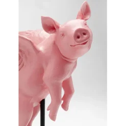 Figurine décorative Flying Pig Rose 29cm