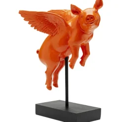 Figurine décorative Flying Pig Orange 29cm