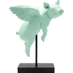 Figurine décorative Flying Pig Turquoise 29cm