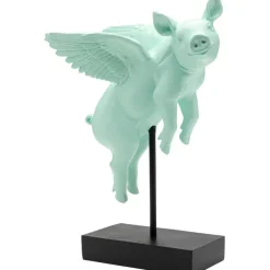 Figurine décorative Flying Pig Turquoise 29cm