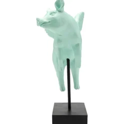 Figurine décorative Flying Pig Turquoise 29cm