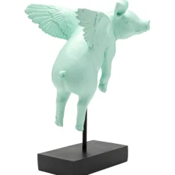 Figurine décorative Flying Pig Turquoise 29cm