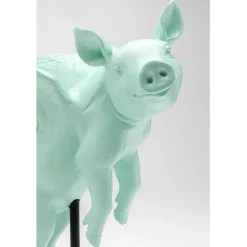 Figurine décorative Flying Pig Turquoise 29cm
