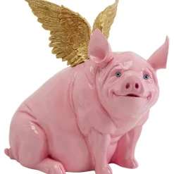 Figurine décorative Flying Pig fuchsia 79cm