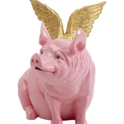 Figurine décorative Flying Pig fuchsia 79cm
