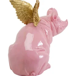 Figurine décorative Flying Pig fuchsia 79cm