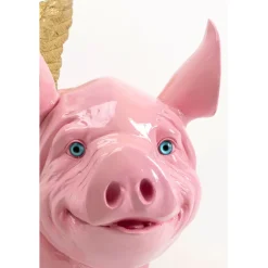 Figurine décorative Flying Pig fuchsia 79cm