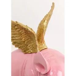 Figurine décorative Flying Pig fuchsia 79cm