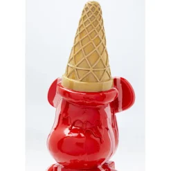 Figurine décorative Gelato Bear rouge 40cm