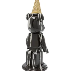 Figurine décorative Gelato Bear noir 40cm