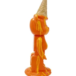 Figurine décorative Gelato Bear orange 40cm