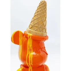 Figurine décorative Gelato Bear orange 40cm