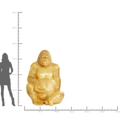 Figurine décorative Gorilla doré XL180