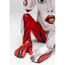 Figurine décorative Graffiti Monkey rouge 39cm