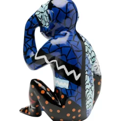 Figurine décorative Graffiti Monkey bleu 39cm