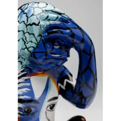 Figurine décorative Graffiti Monkey bleu 39cm