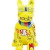Figurine décorative Graffiti Dog jaune 122cm