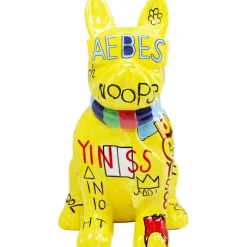 Figurine décorative Graffiti Dog jaune 122cm