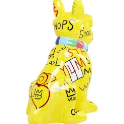 Figurine décorative Graffiti Dog jaune 122cm