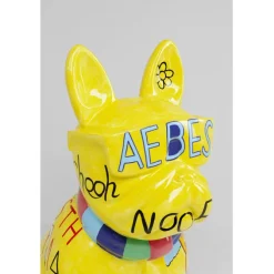 Figurine décorative Graffiti Dog jaune 122cm