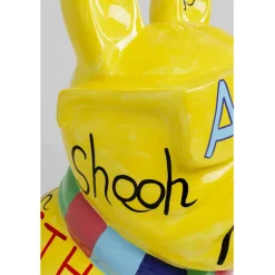Figurine décorative Graffiti Dog jaune 122cm