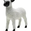 Figurine décorative Happy Sheep Wool blanc 28cm