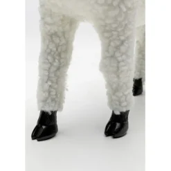 Figurine décorative Happy Sheep Wool blanc 28cm
