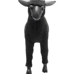 Figurine décorative Happy Sheep Wool noir 37cm