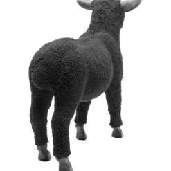 Figurine décorative Happy Sheep Wool noir 37cm