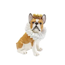 Figurine décorative King Dog marron 29cm
