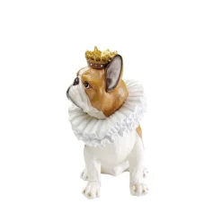 Figurine décorative King Dog marron 29cm