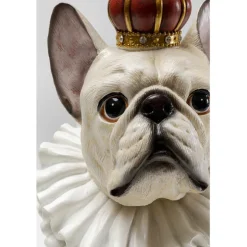 Figurine décorative King Dog blanc 33cm