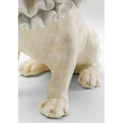 Figurine décorative King Dog blanc 33cm