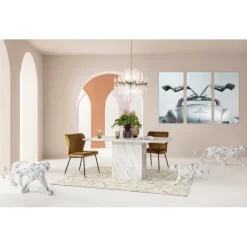 Figurine décorative Leopard Marble 129cm