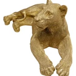 Figurine décorative Lion doré 113cm