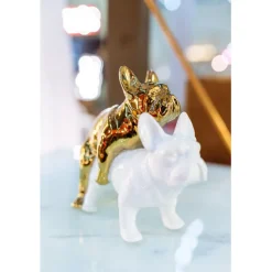 Figurine décorative Love Dogs l or