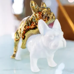 Figurine décorative Love Dogs l or