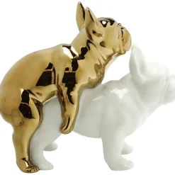 Figurine décorative Love Dogs l or