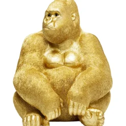 Figurine décorative Monkey Gorilla Side doré 76cm