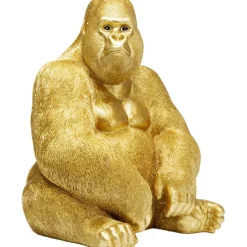 Figurine décorative Monkey Gorilla Side doré 76cm