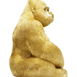 Figurine décorative Monkey Gorilla Side doré 76cm