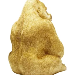 Figurine décorative Monkey Gorilla Side doré 76cm