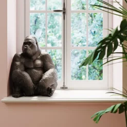 Figurine décorative Monkey Gorilla Side noir76cm