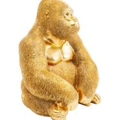 Figurine décorative Monkey Gorilla Side doré 39cm
