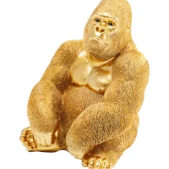 Figurine décorative Monkey Gorilla Side doré 39cm