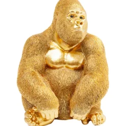 Figurine décorative Monkey Gorilla Side doré 39cm