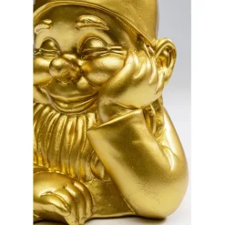 Figurine décorative Nain doré 21cm