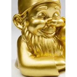 Figurine décorative Nain doré 21cm