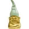 Figurine décorative Nain doré vert 21cm
