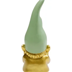 Figurine décorative Nain doré vert 21cm